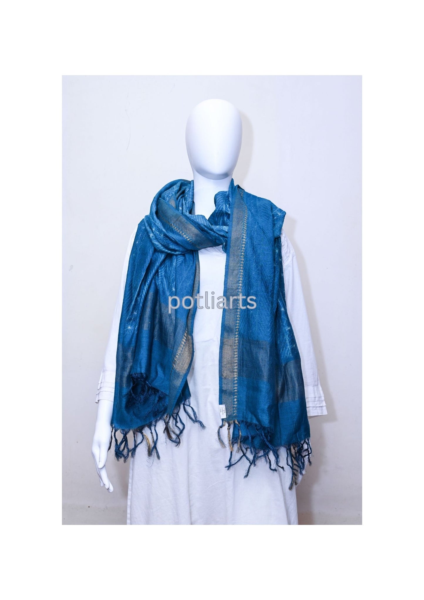 Shibori Silk Dupatta