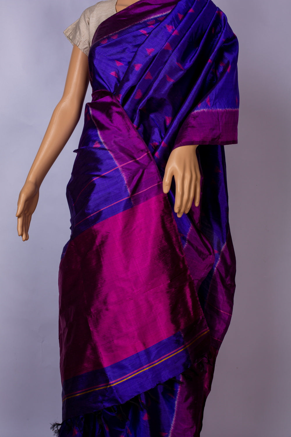 Ikat silk sari