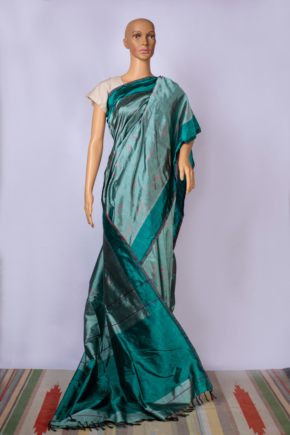 Ikat silk sari
