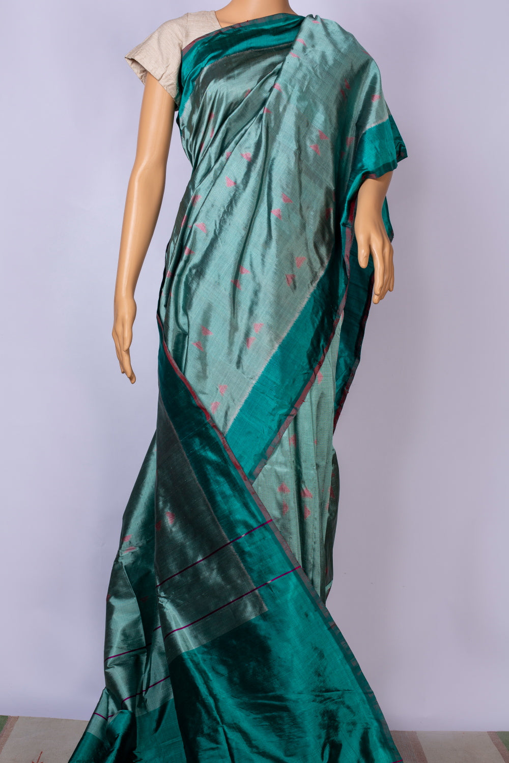 Ikat silk sari