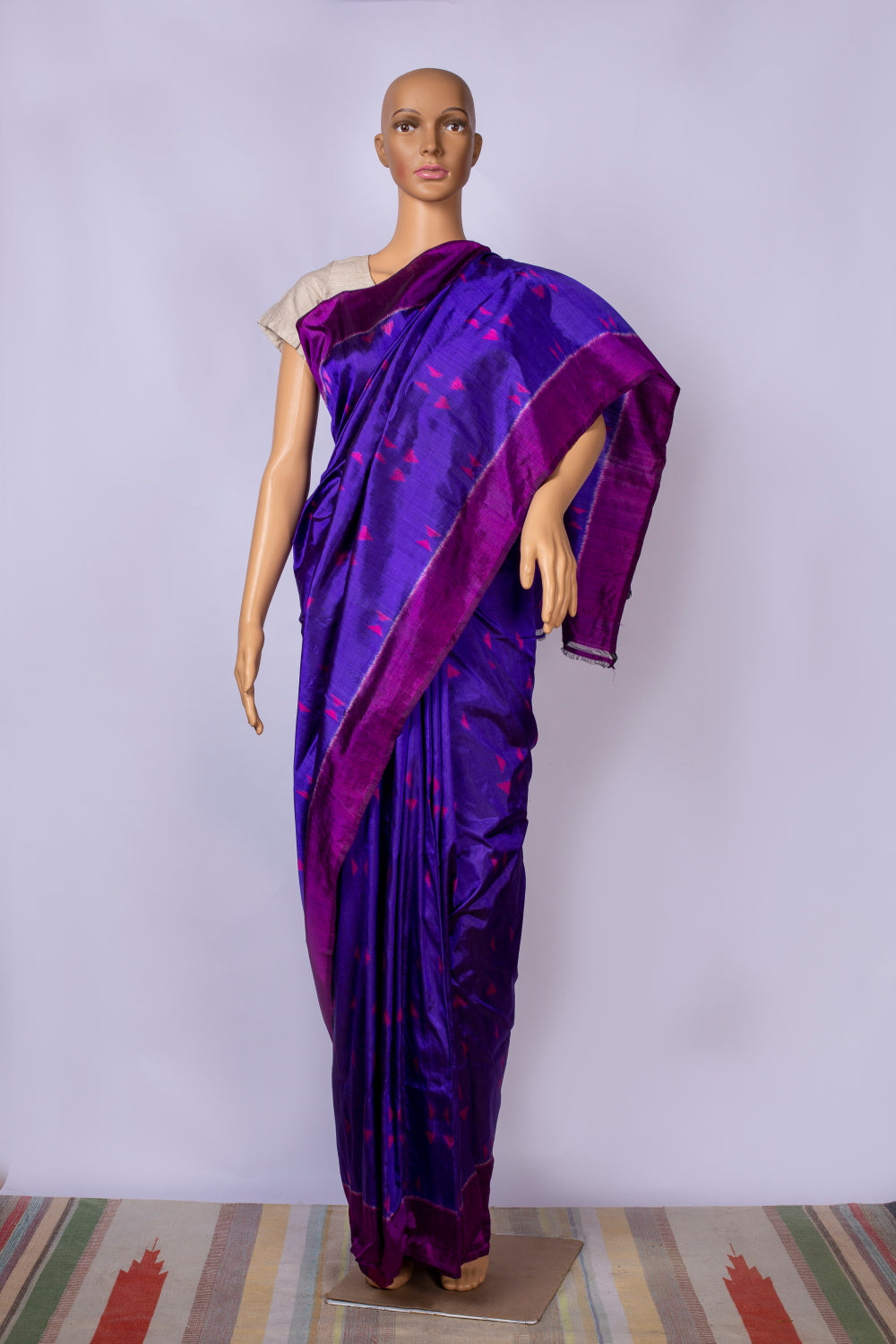 Ikat silk sari