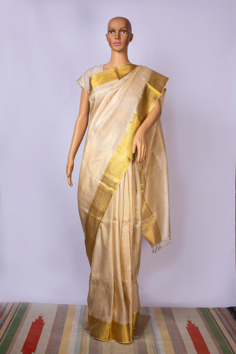 Kanjeevaram Tissue Silk Sari