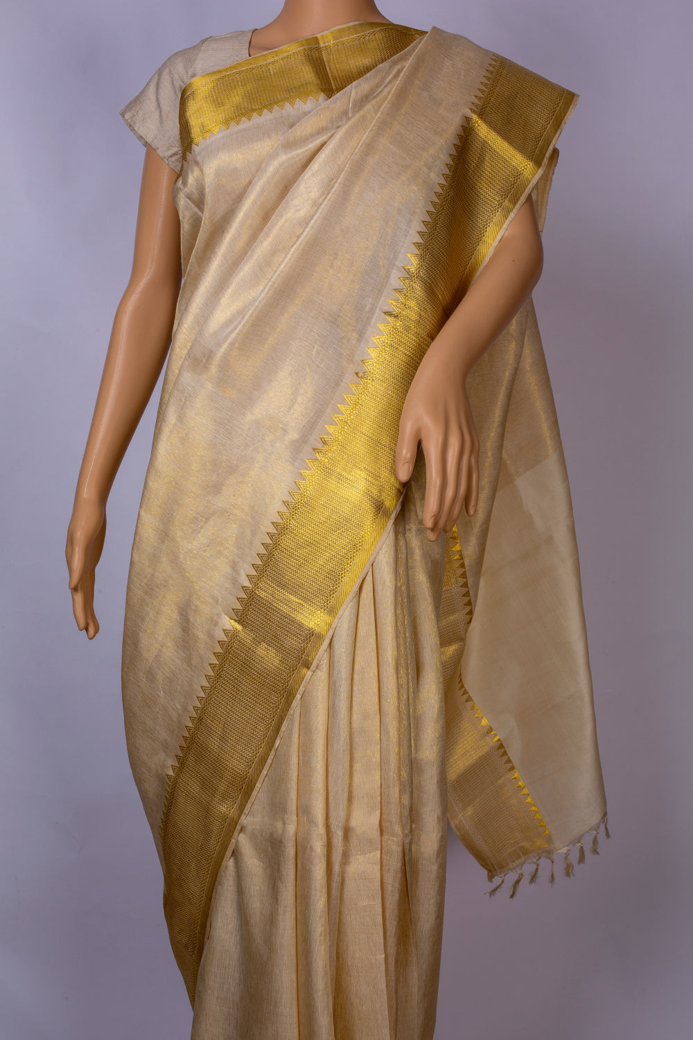 Kanjeevaram Tissue Silk Sari