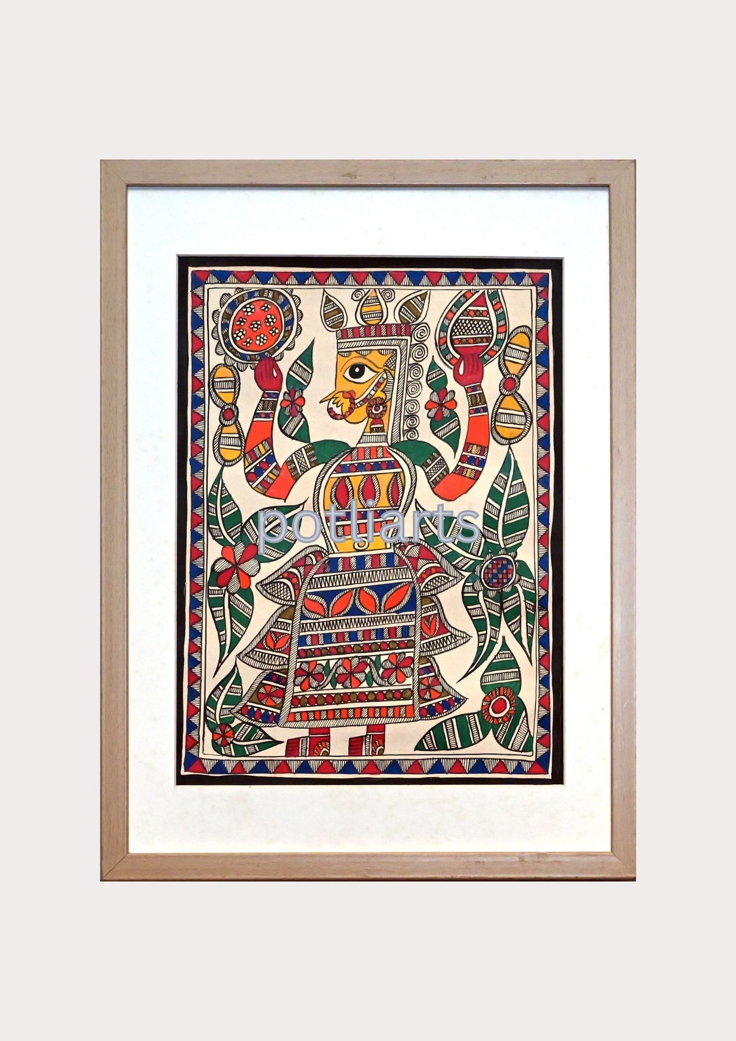 Mithila Art - Deity, 15"/20.1"