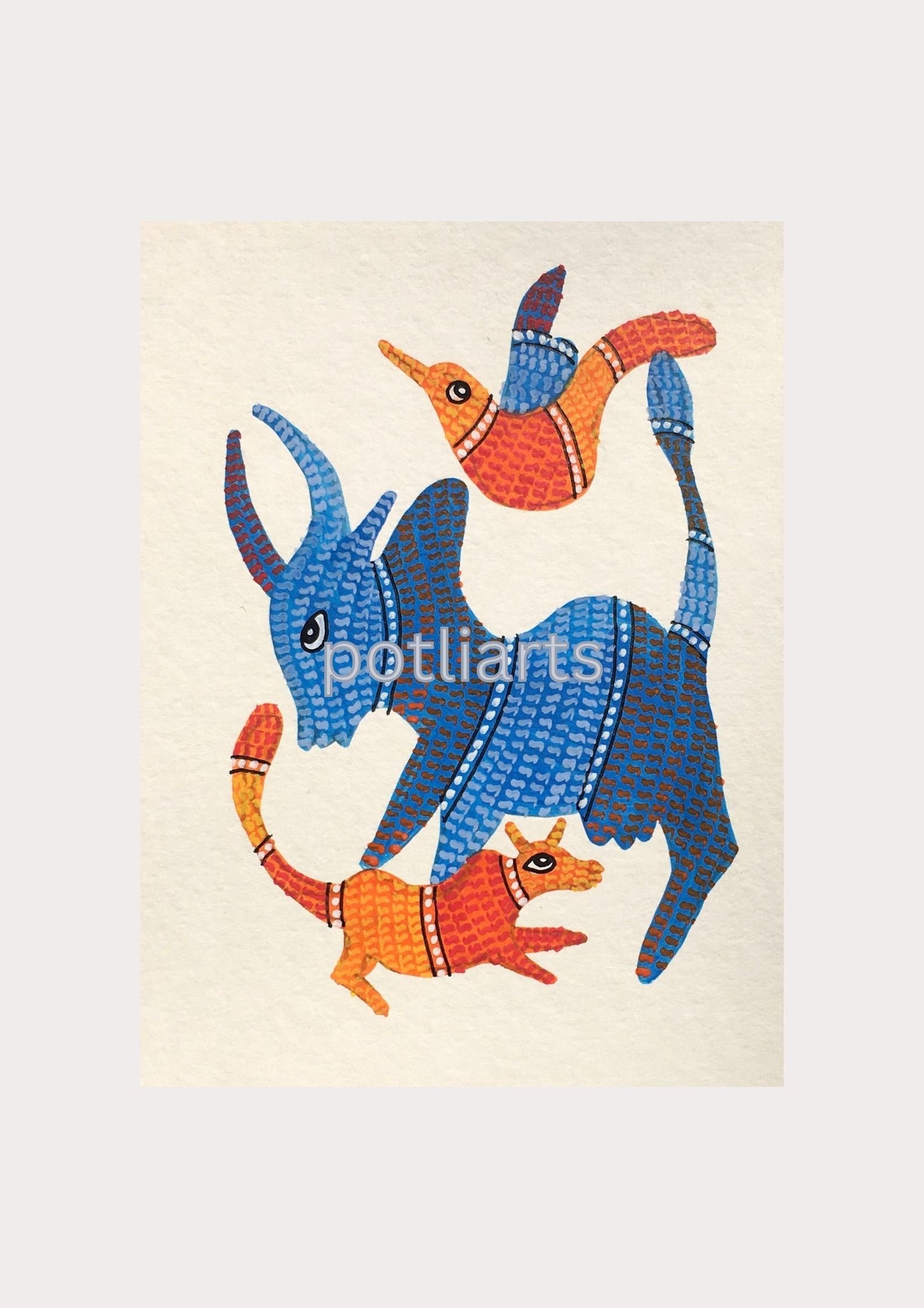 Cow, Calf and Bird