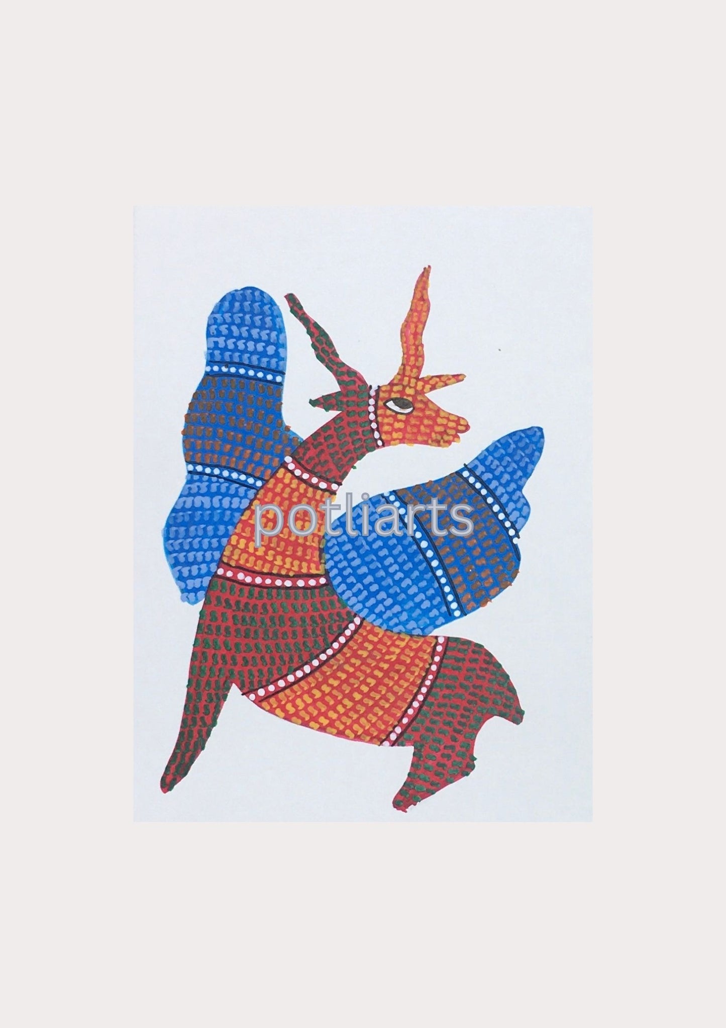 Deer and Peacock