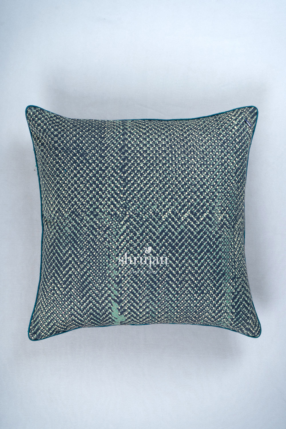 Cotton and Silk Jat Garasiya Cushion Cover