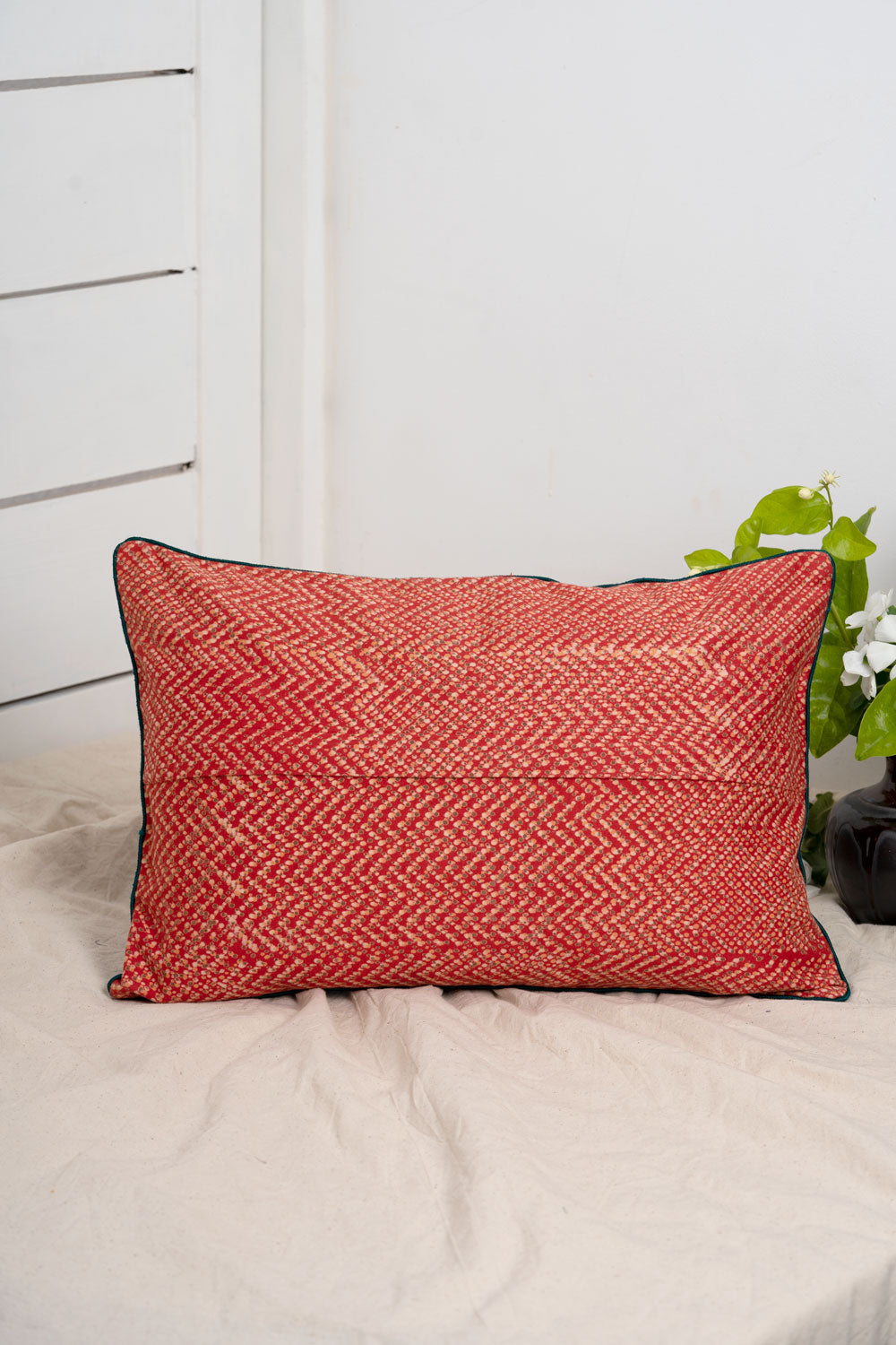 Jat Garasiya Hand Embroidered Cushion Cover