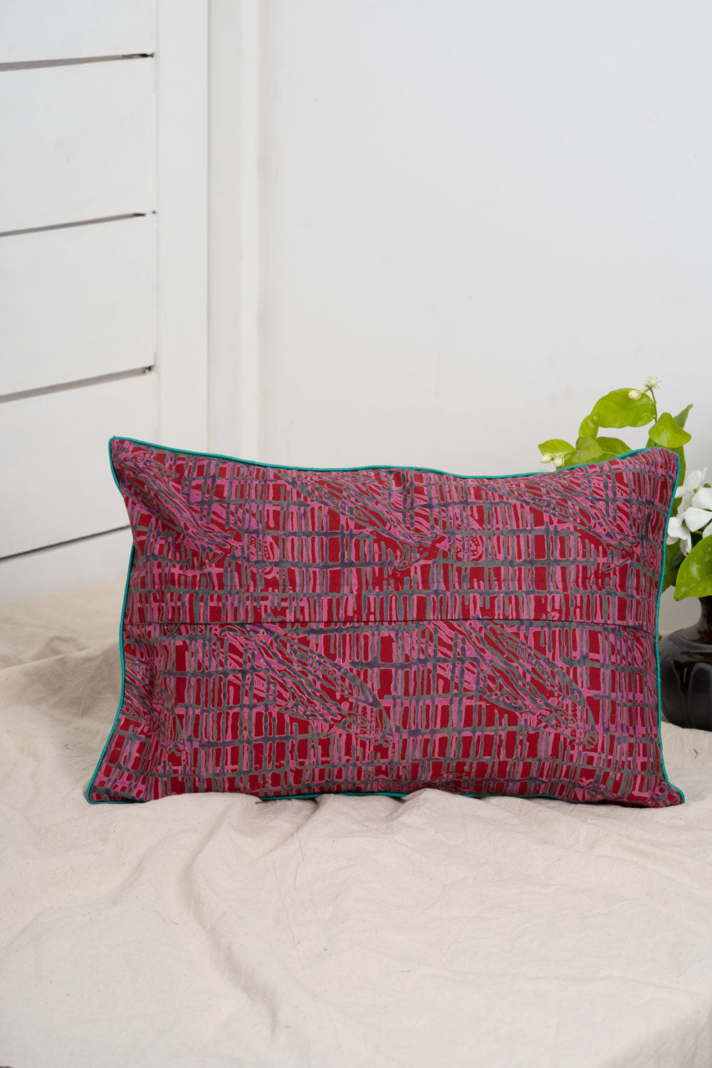 Jat Garasiya Hand Embroidered Cushion Cover