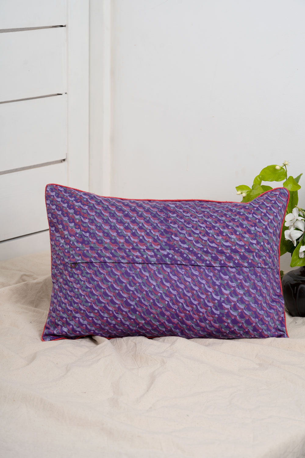 Jat Garasiya Hand Embroidered Cushion Cover, 18"/12"