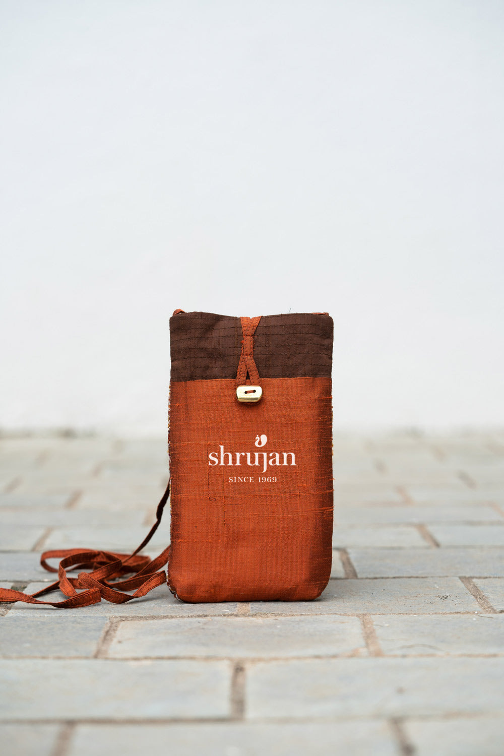 Silk Jat Garasiya Hand Embroidered Mobile Pouch