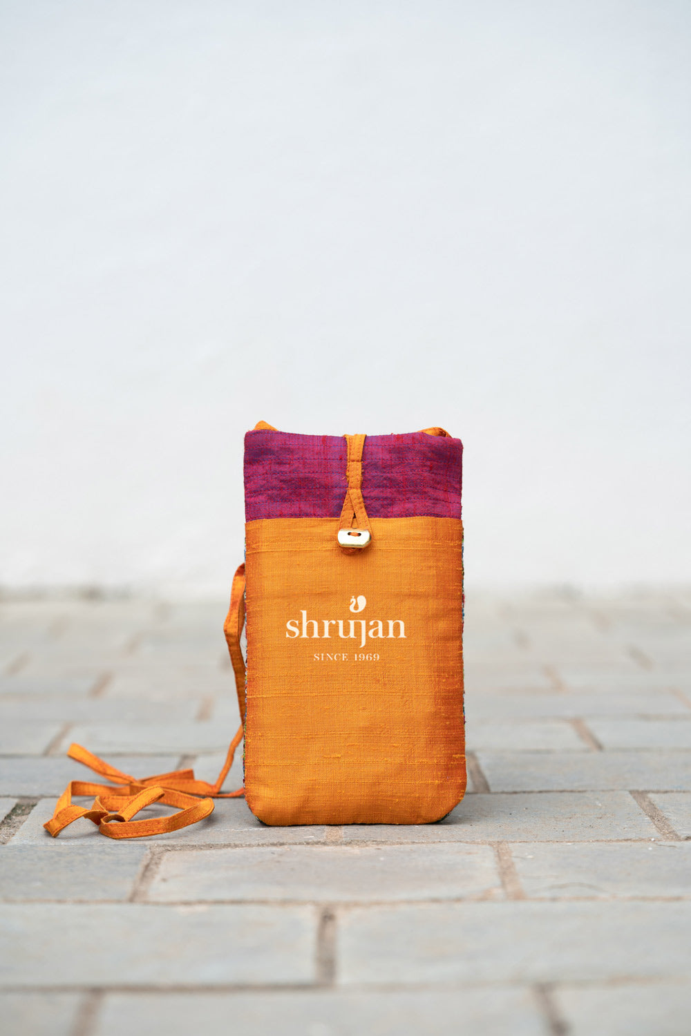 Silk Jat Garasiya Hand Embroidered Mobile Pouch
