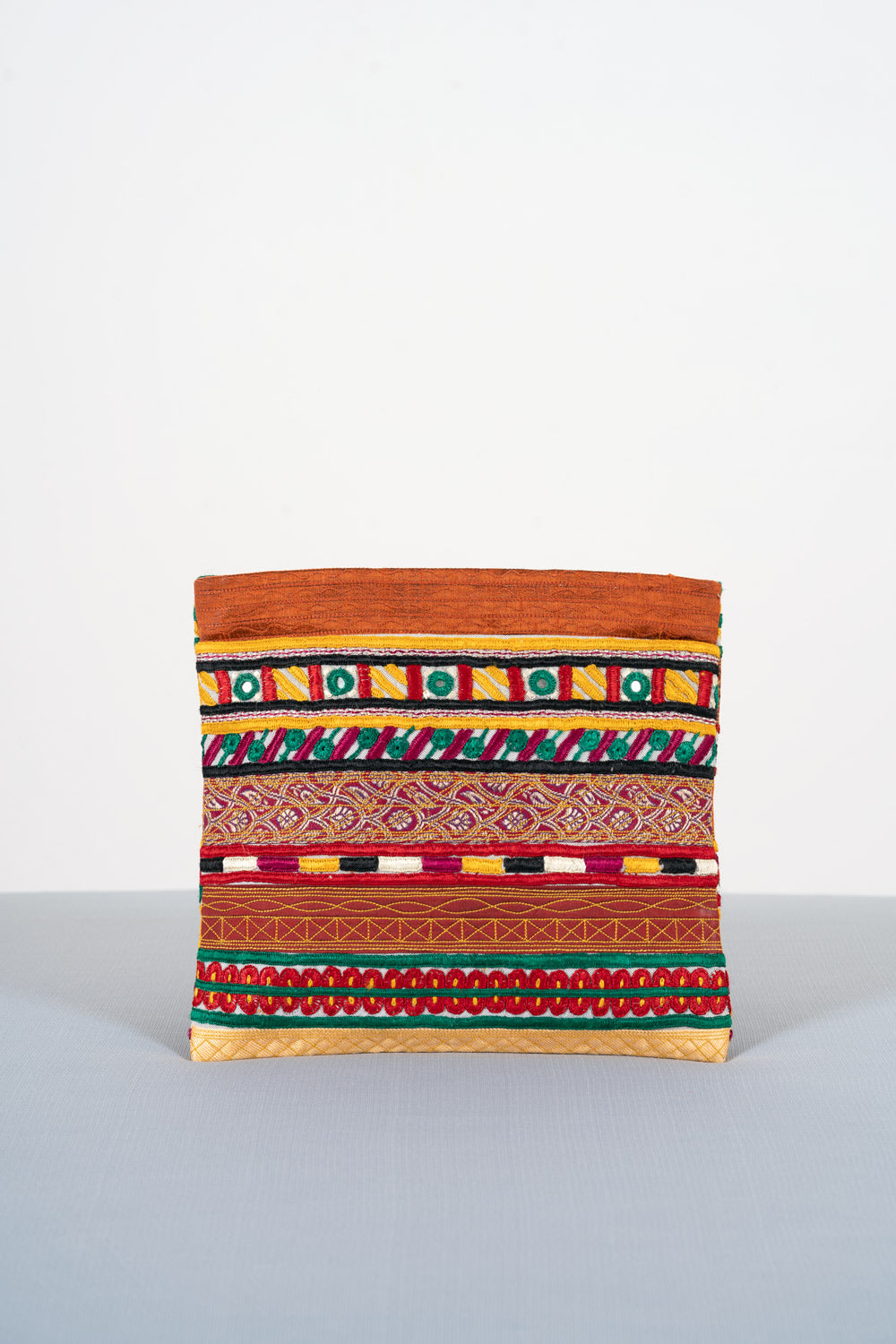 Silk Pakko Hand Embroidered Clutch