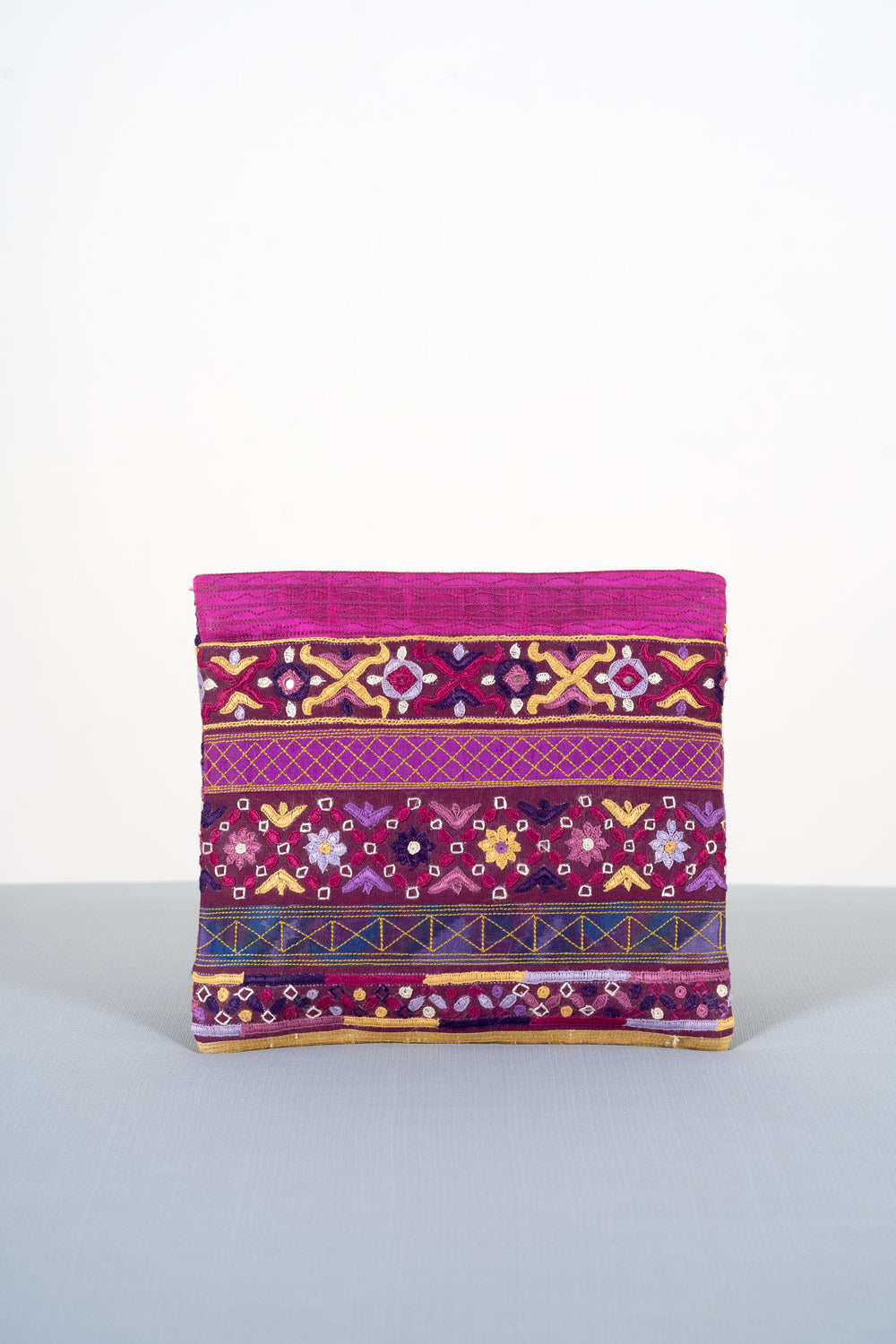 Silk Hand Embroidered Pakko Clutch