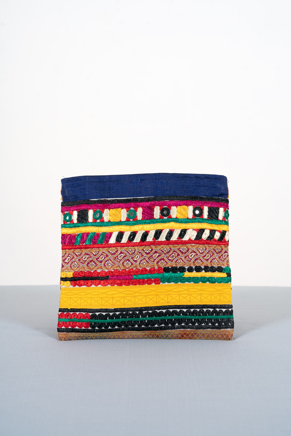 Silk Pakko Hand Embroidered Clutch