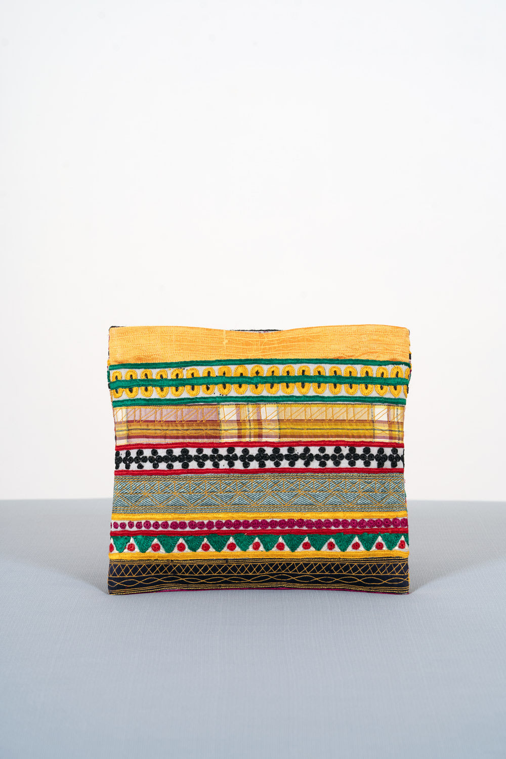 Silk Pakko Hand Embroidered Clutch