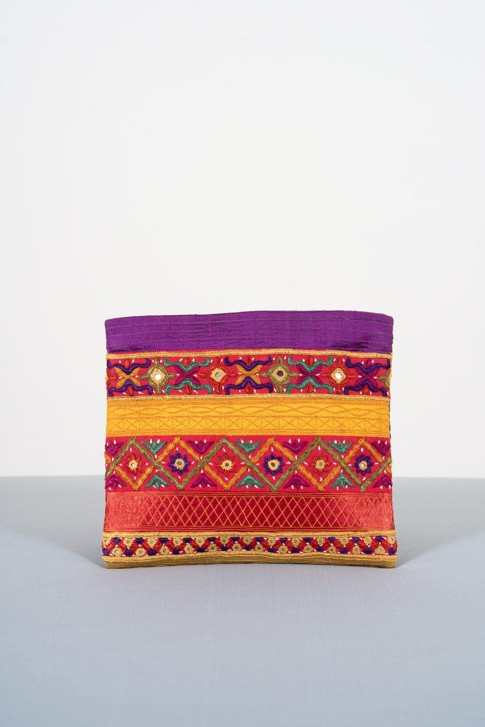 Silk Pakko Hand Embroidered Clutch