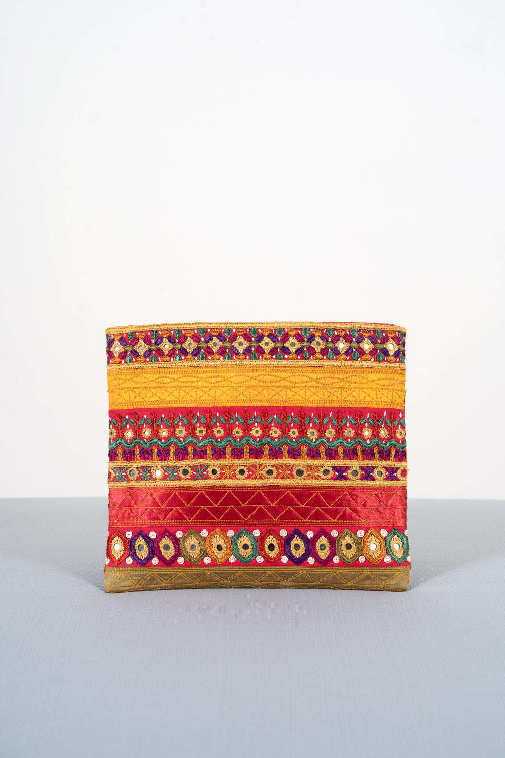 Silk Pakko Hand Embroidered Clutch