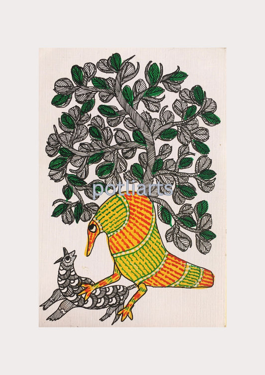 Peacock, Deer and Tree of Life