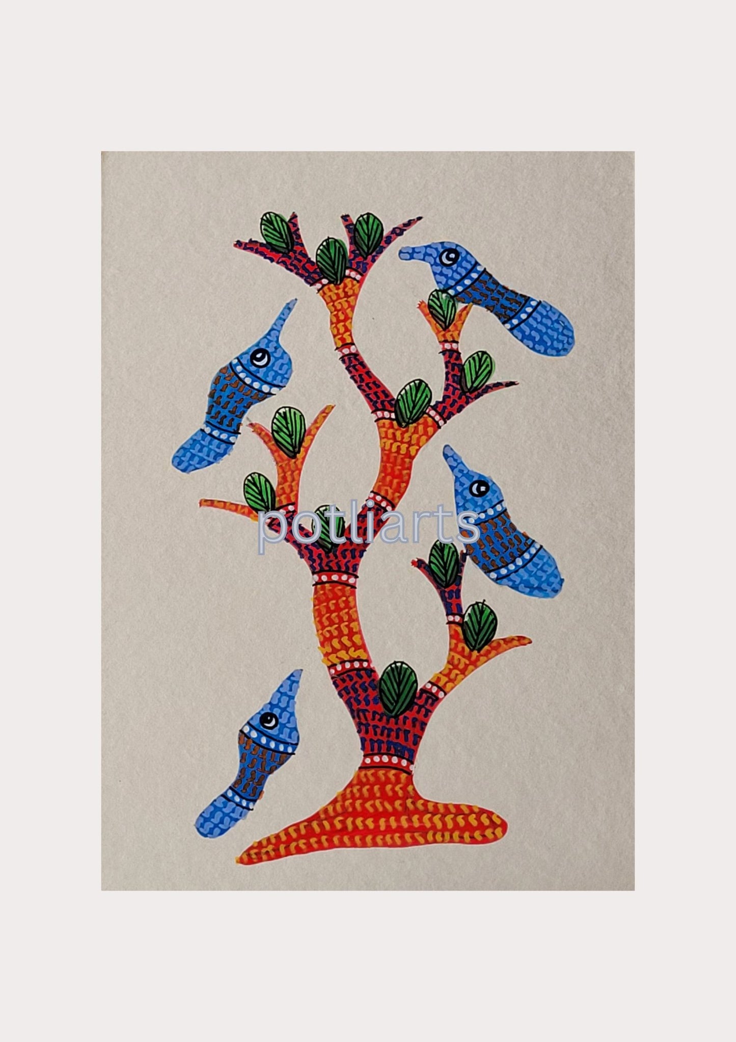 Gond Art - 5"/7.2"