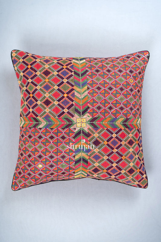 Jat  Garasiya Hand Embroidered Cushion Cover