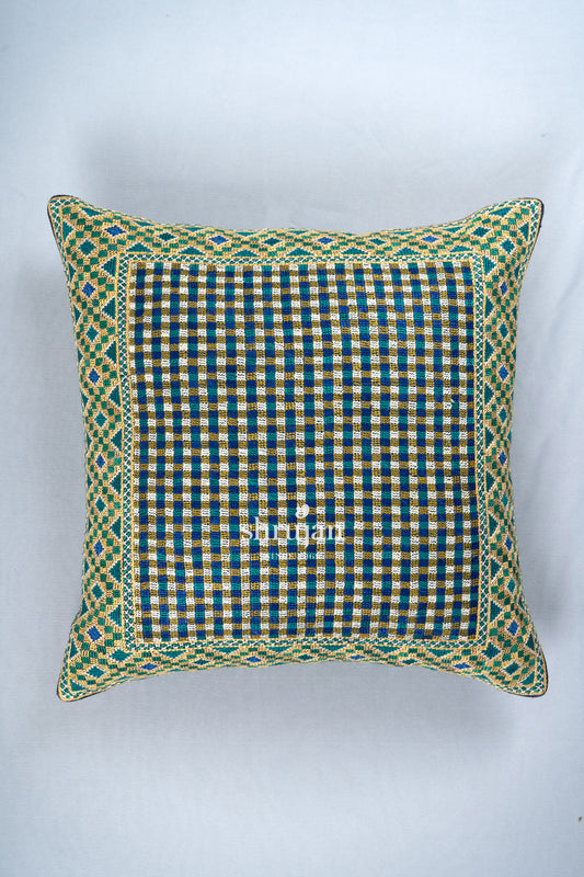 Jat Garasiya Hand Embroidered Cushion Cover