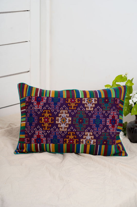 Jat Garasiya Hand Embroidered Cushion Cover