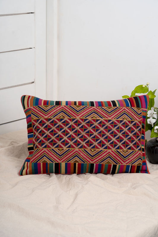 Jat Garasiya Hand Embroidered Cushion / Pillow Cover