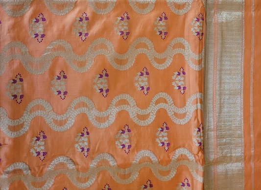 Banarasil silk handwoven sari